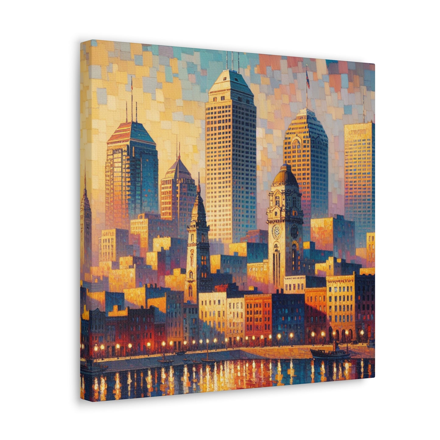 "Whispering Hues of Indianapolis" - Canvas