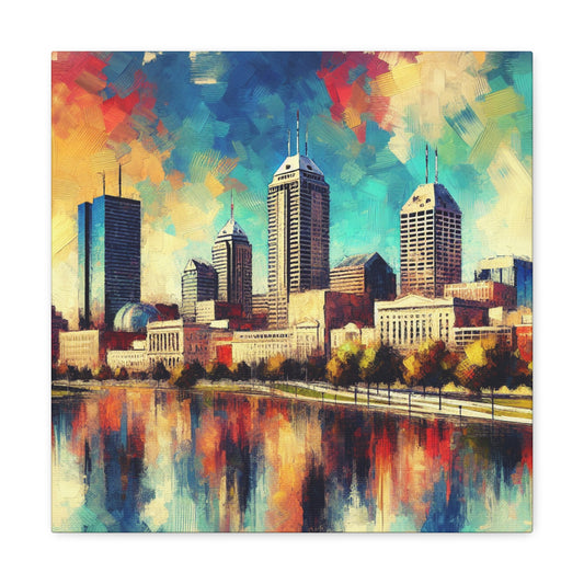 "Enchanting Light of Indianapolis" - Canvas