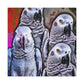 African Greys Sunset - Canvas