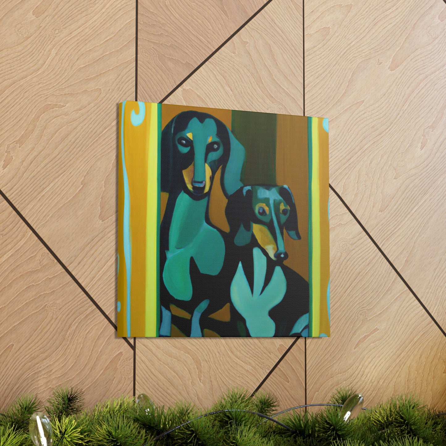 "Puppy Pal Dachshund" - Canvas