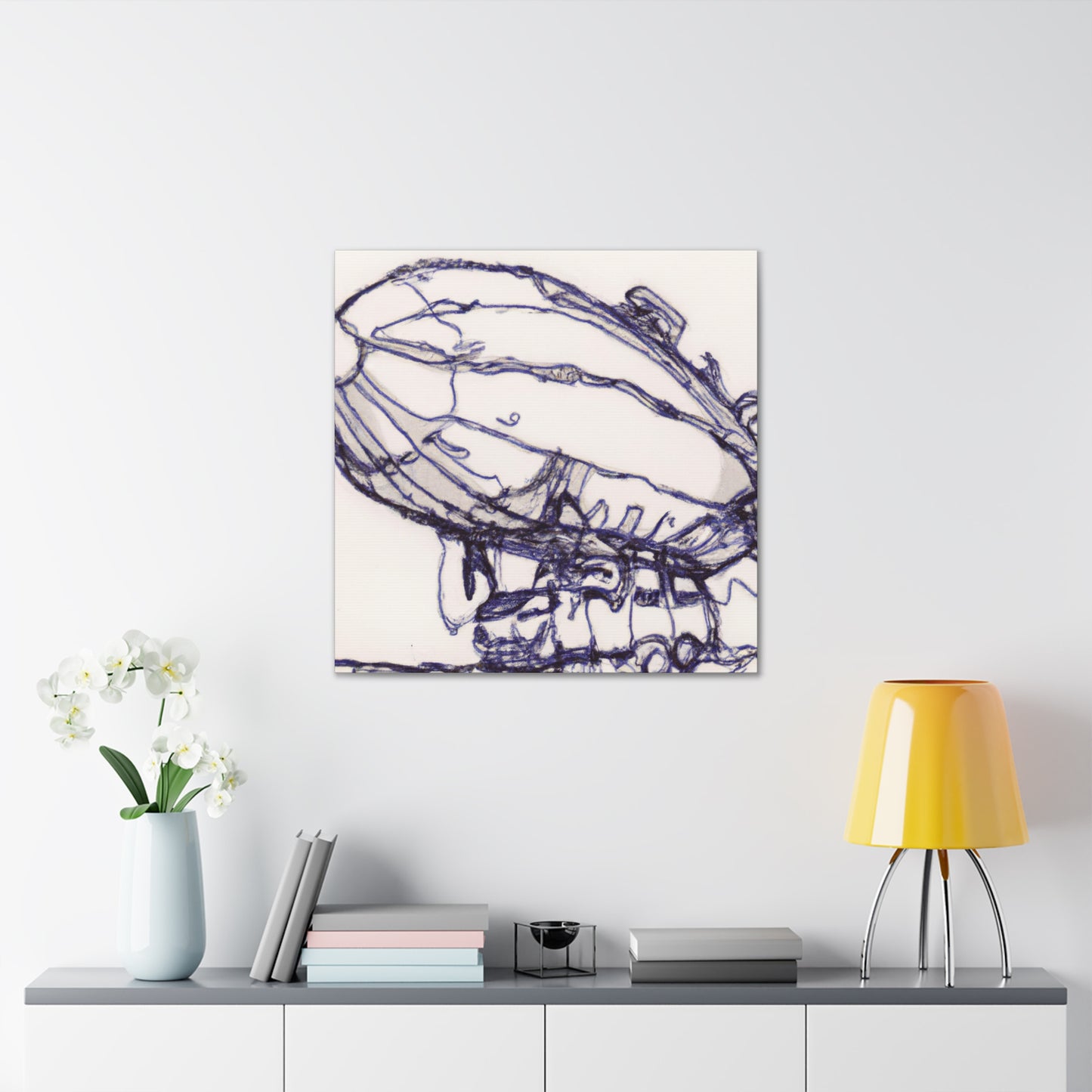 "Blimp in the Sky" - Canvas