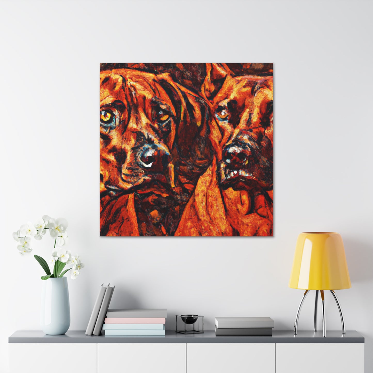 "Ridgeback in Reflection" - Canvas