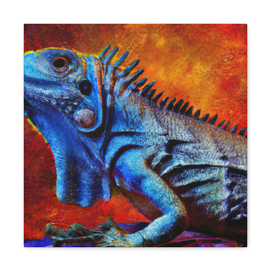 Iguanas of Colorful Joy - Canvas