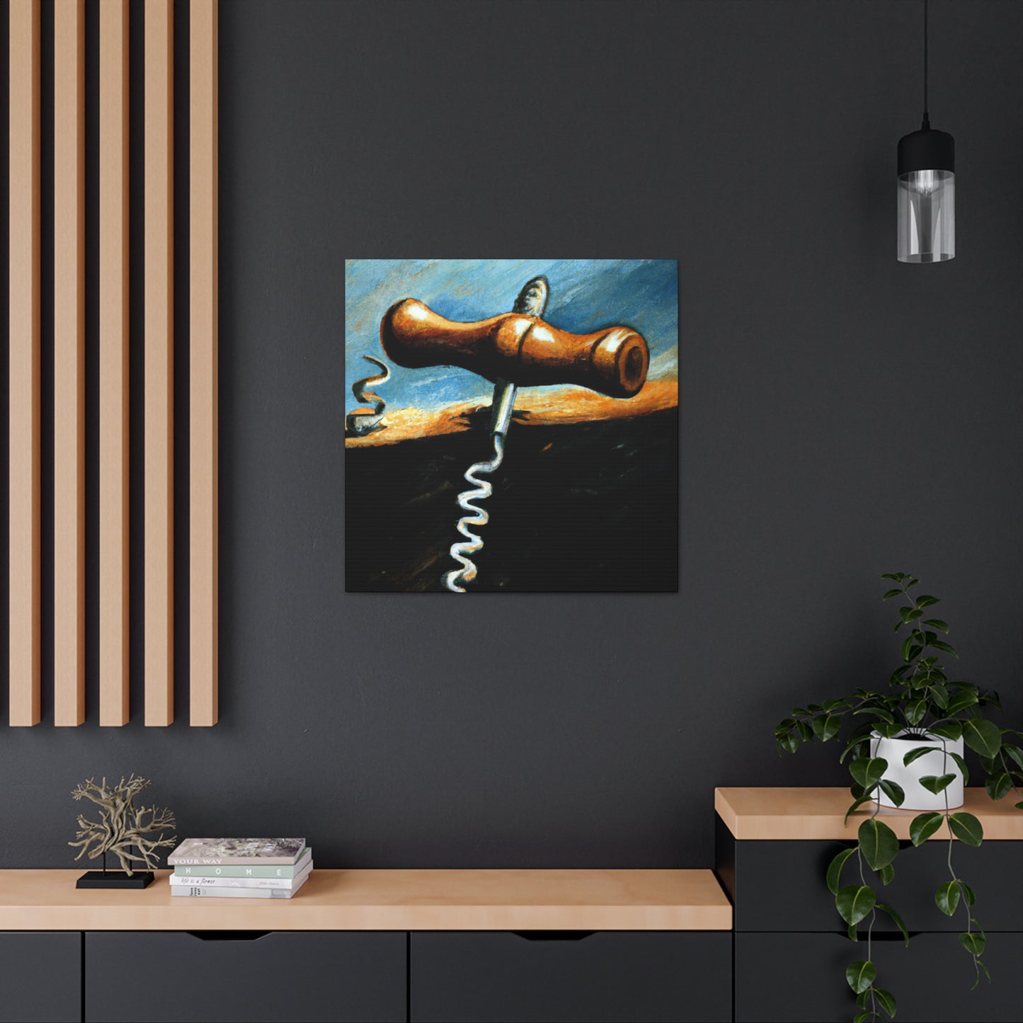 "Corkscrew in Realism" - Canvas