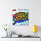 "Turtle's Coppery Shell" - Canvas