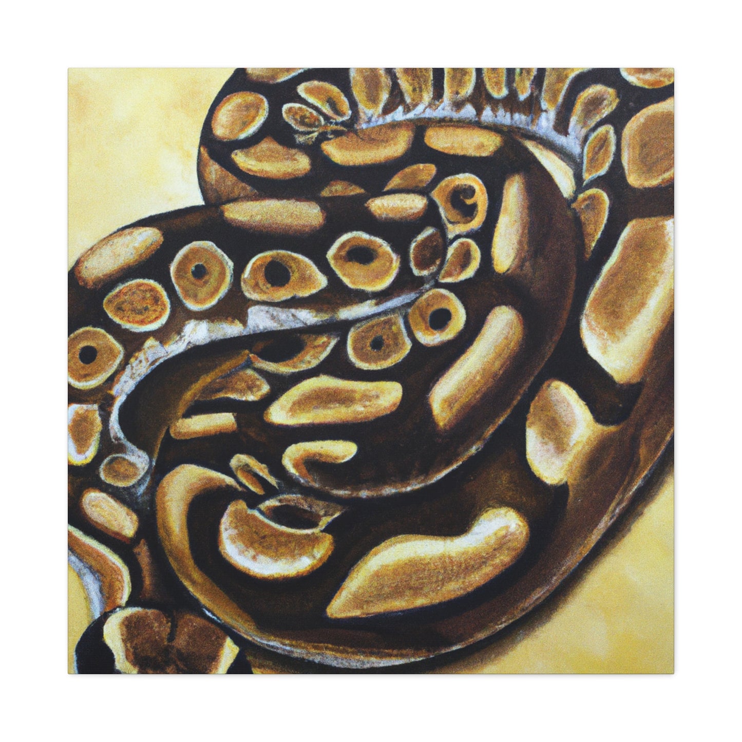 "Snakeskin Slither Slice" - Canvas