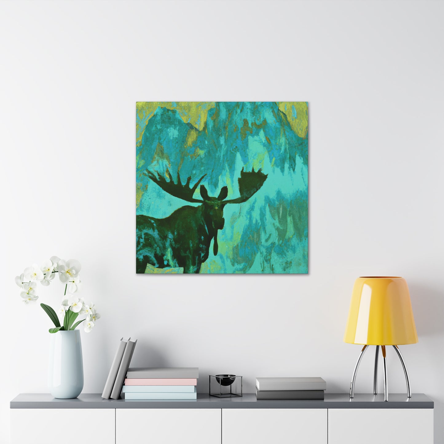 Moose in Expressionism - Canvas