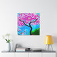 "Cherry Blossom Oasis" - Canvas