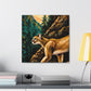 "Cougar in Neoclassicism" - Canvas