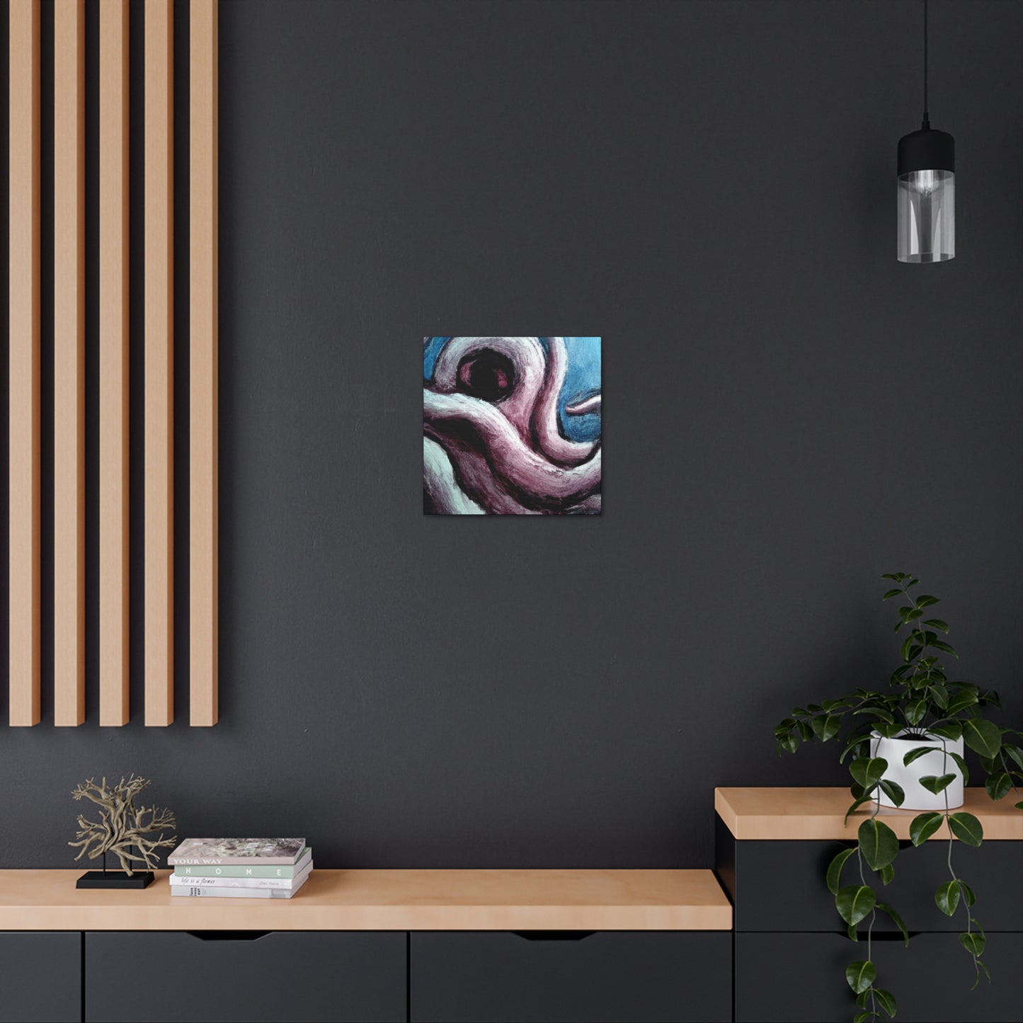 Octopus in Abstract Space - Canvas