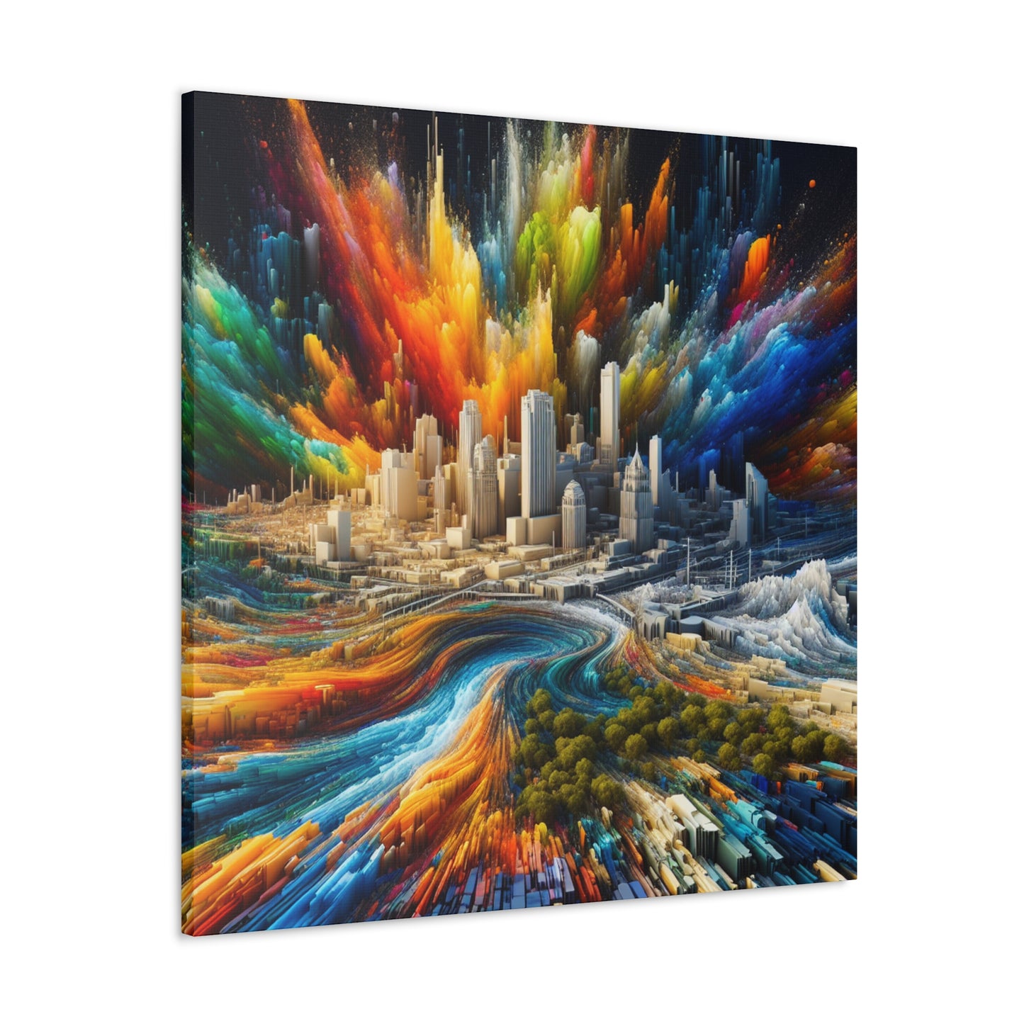 Urban Texan Splendor - Canvas