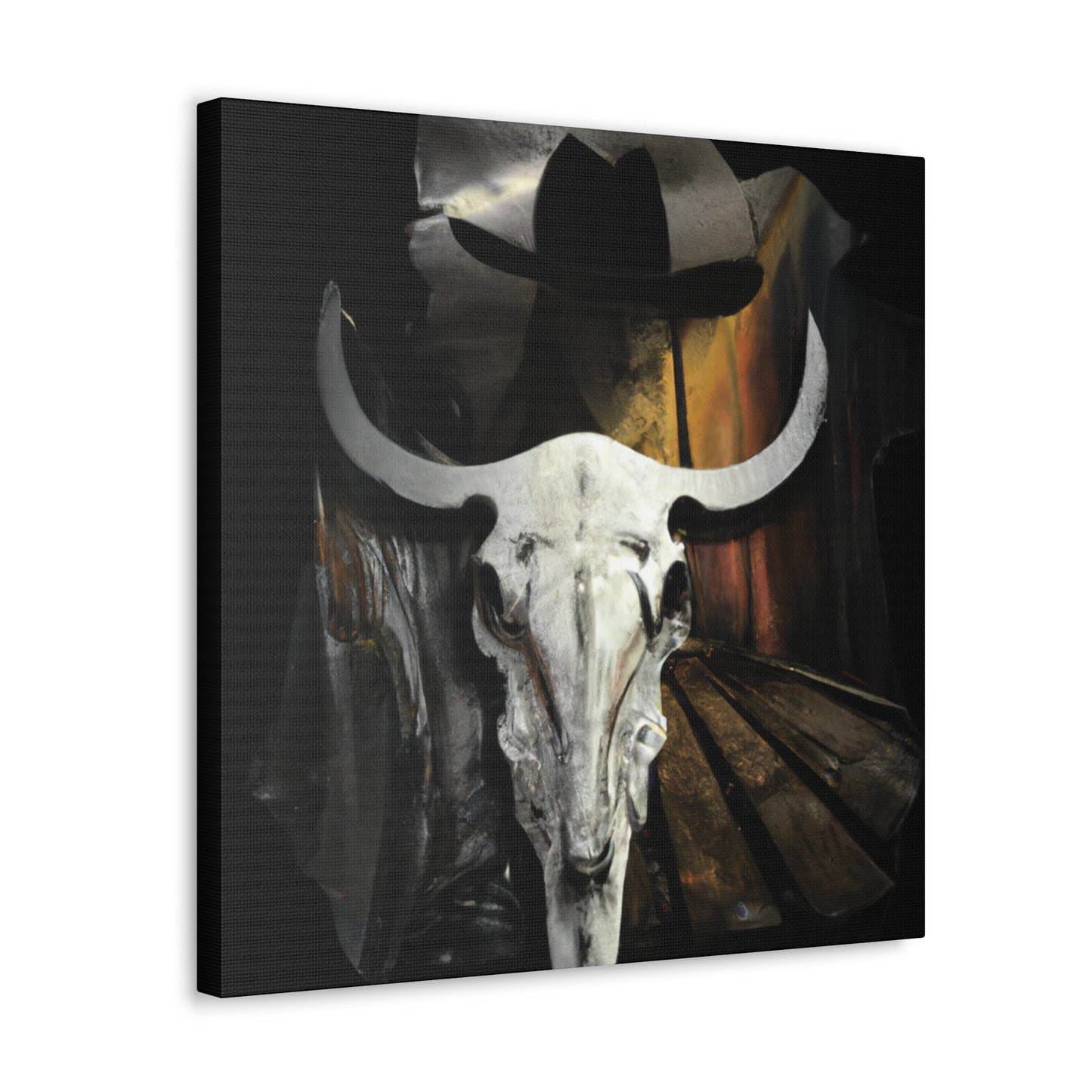 "Cow Skull Lone Survivor" - Canvas