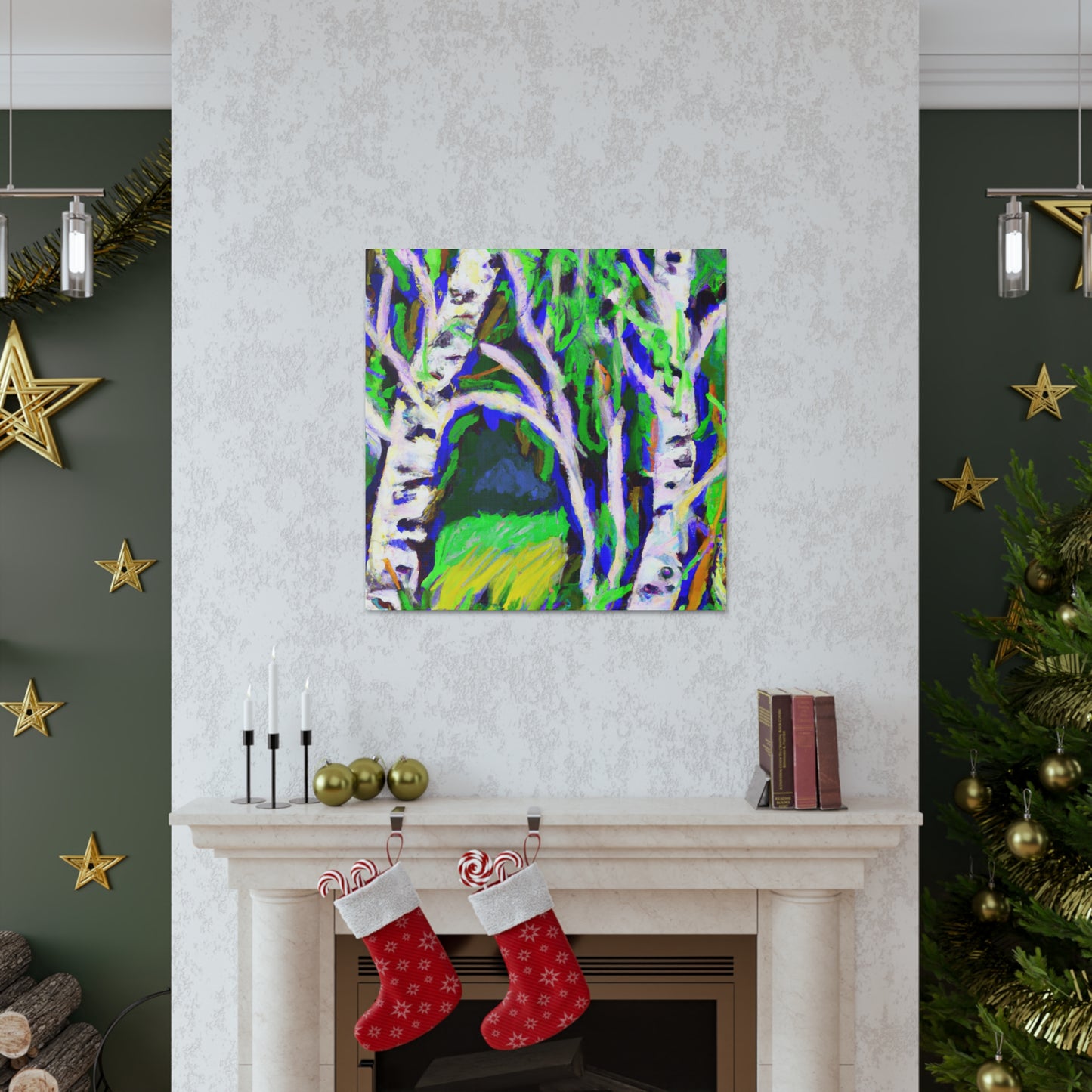 Birch Trees in Spring - Canvas