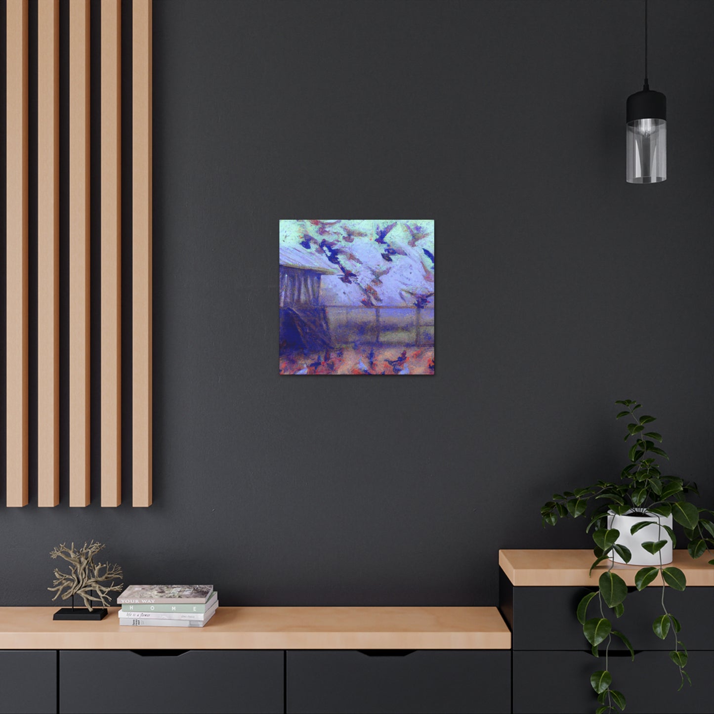 Pigeon in Flighty Hues - Canvas