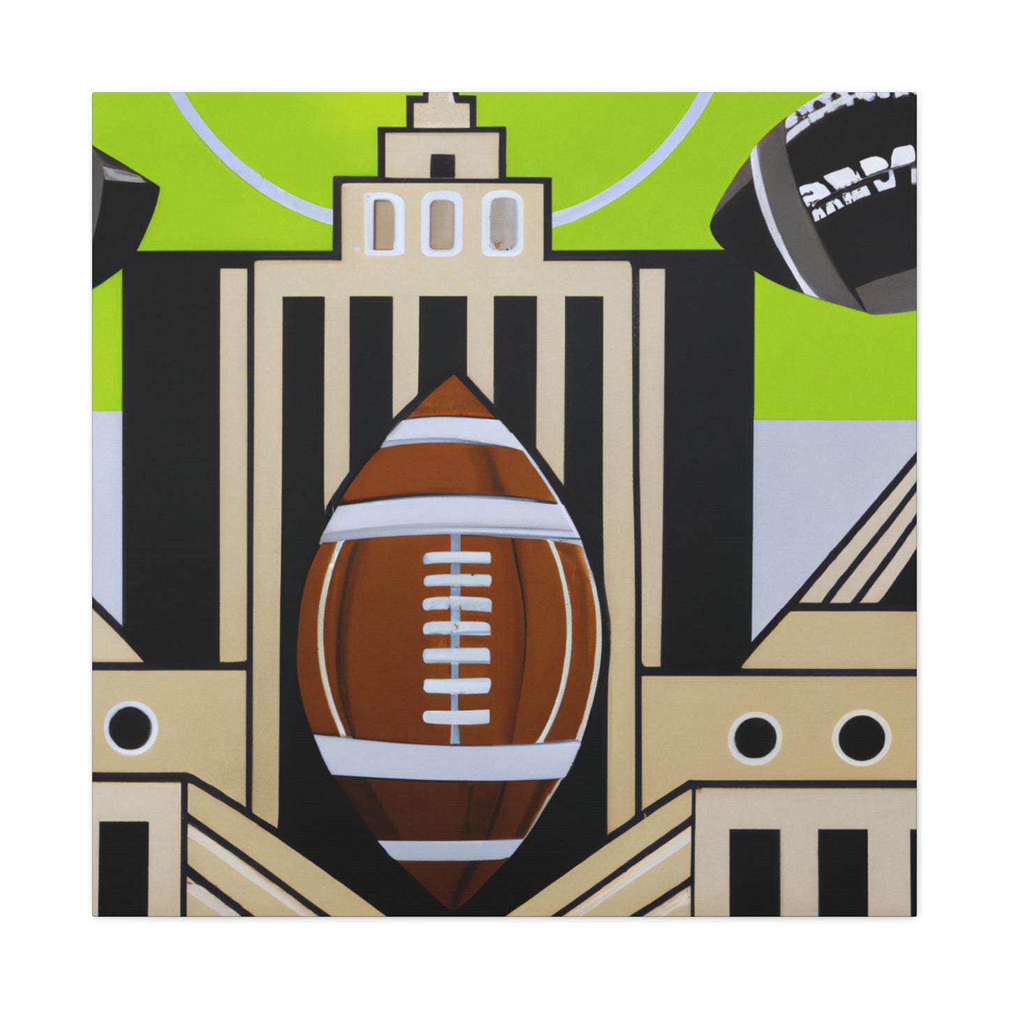 "Football's Gleaming Splendor" - Canvas