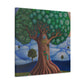 "Oak Tree in Dreamscape" - Canvas