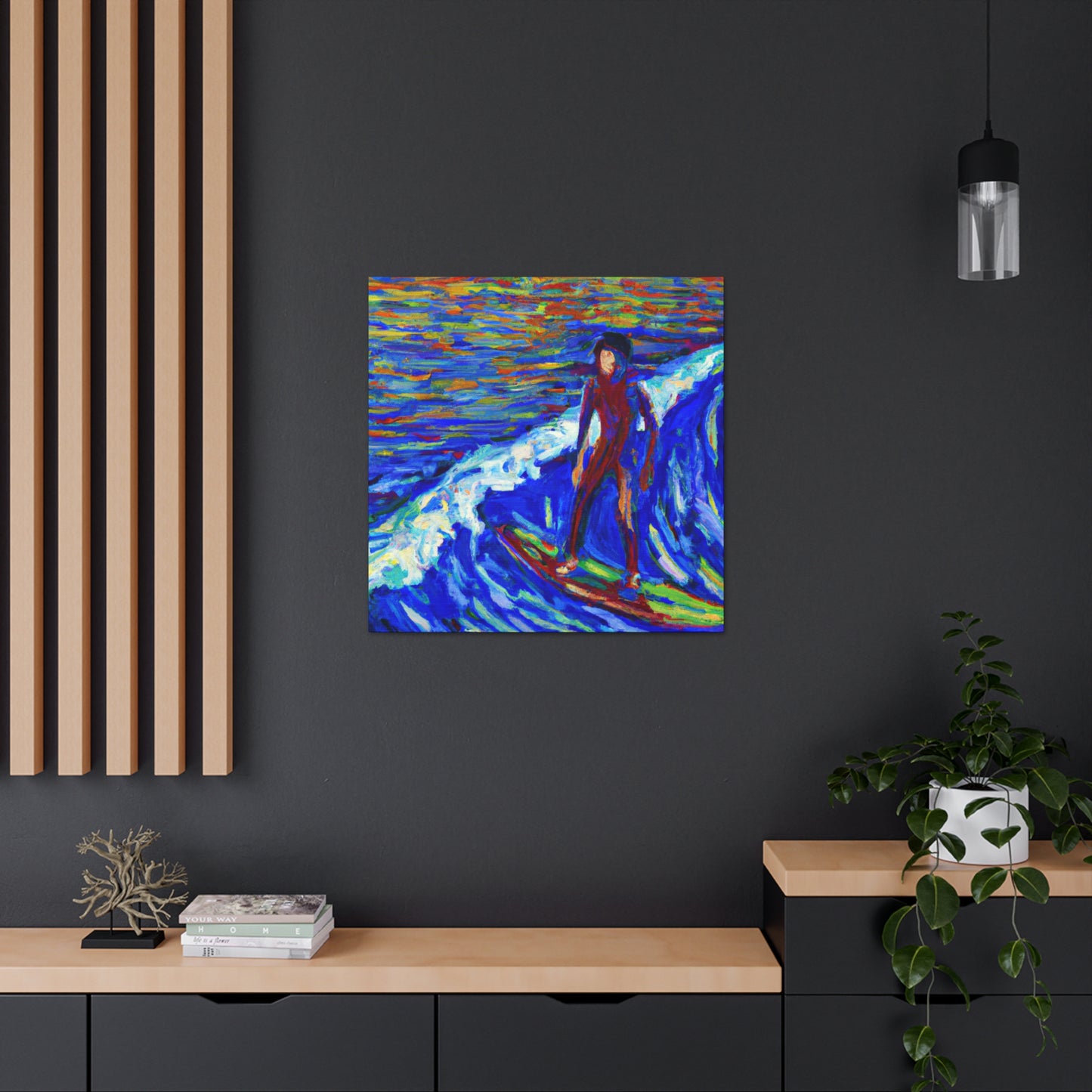 Surf's Up Impressionism - Canvas