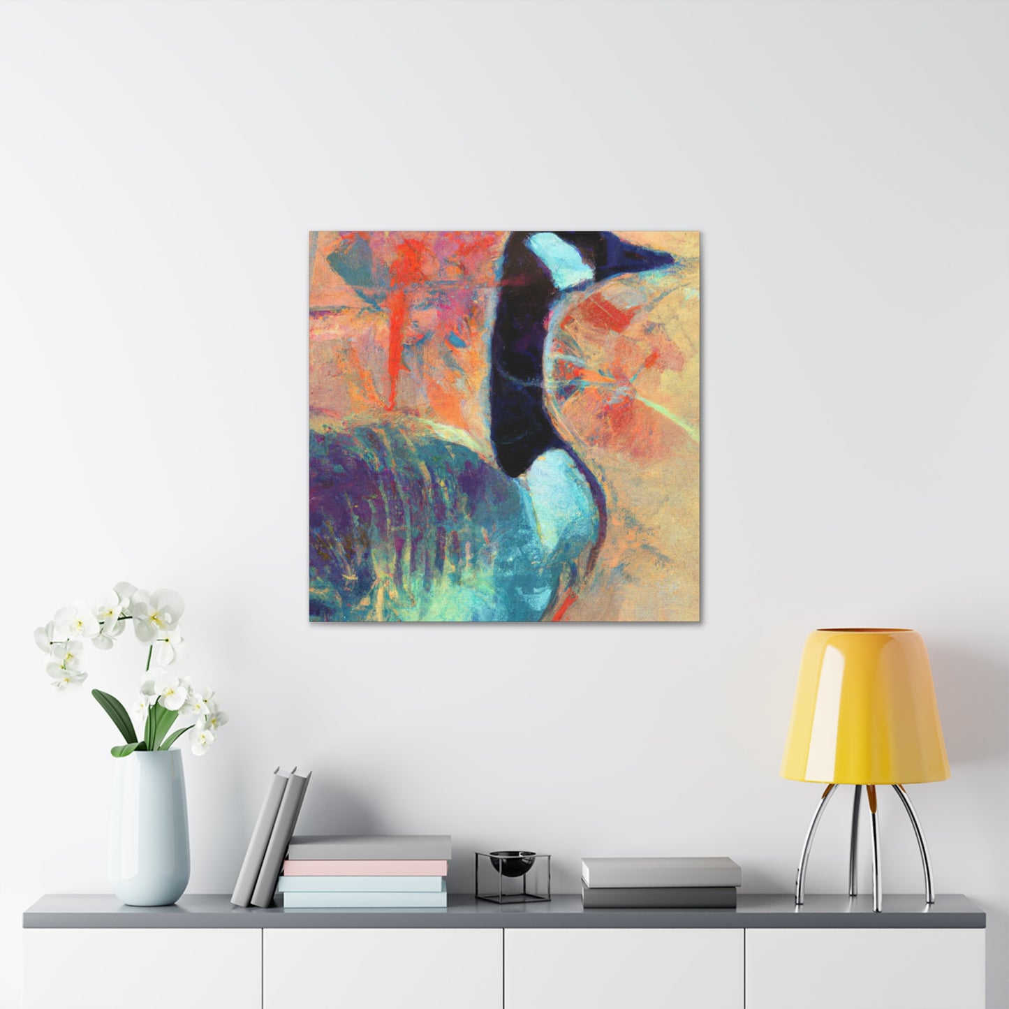 "Canada Goose Reflection 1941" - Canvas