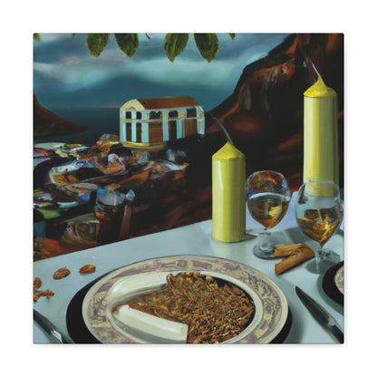 "Dining in Deco Bliss" - Canvas