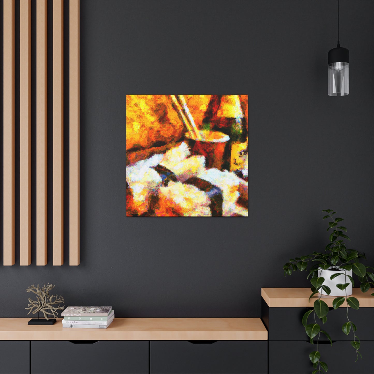 "Sushi in Expressionism" - Canvas