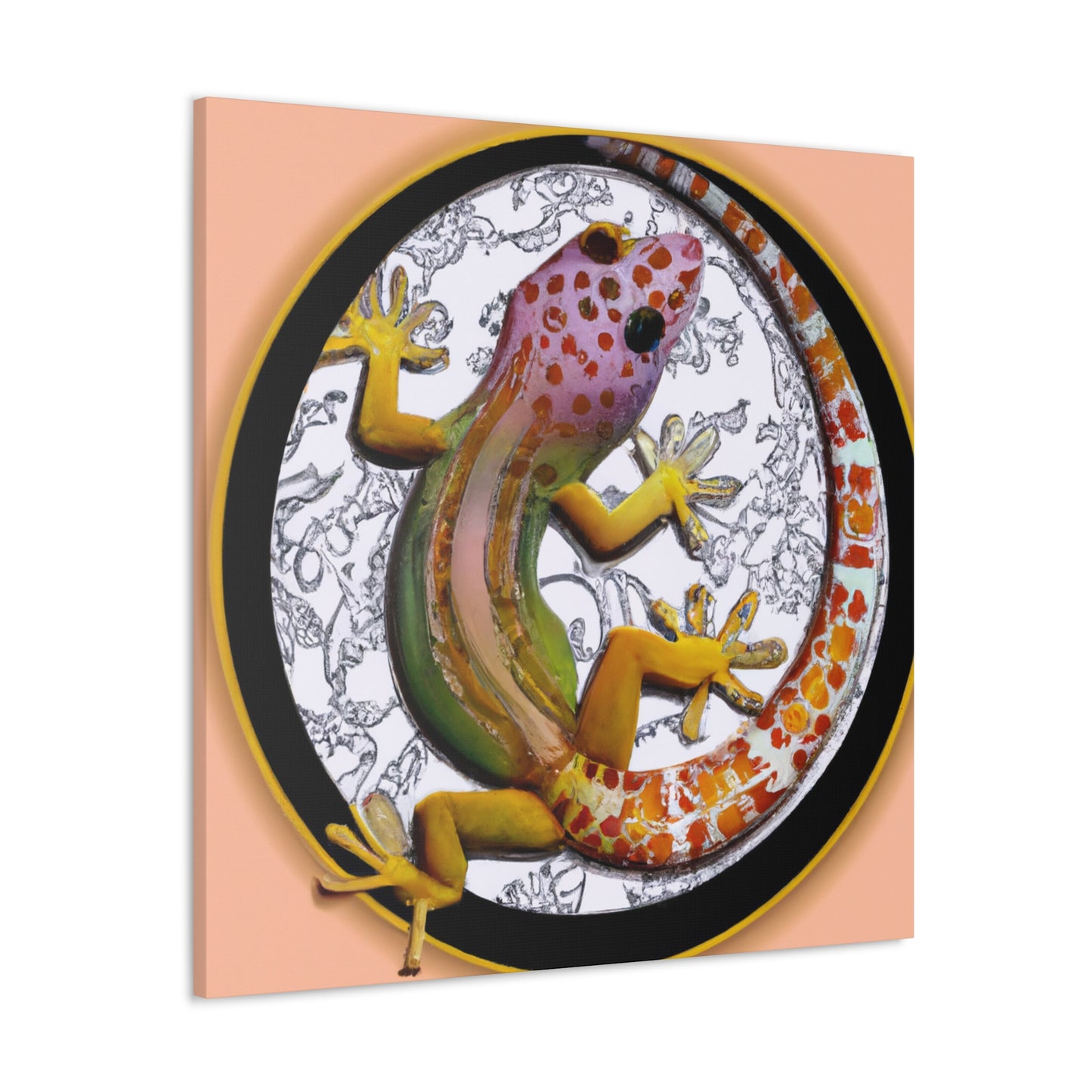 "Gecko's Art Nouveau" - Canvas