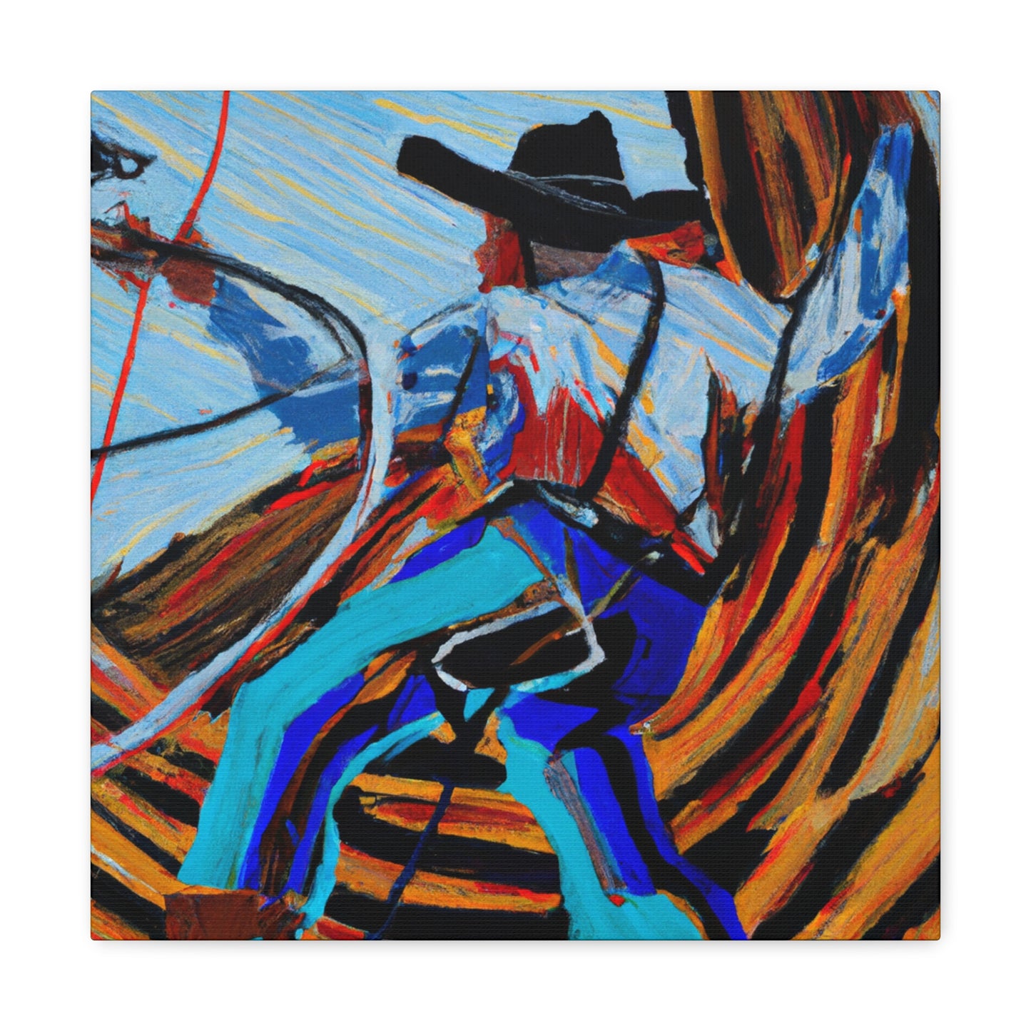 Lassoing Wild West Dreams - Canvas