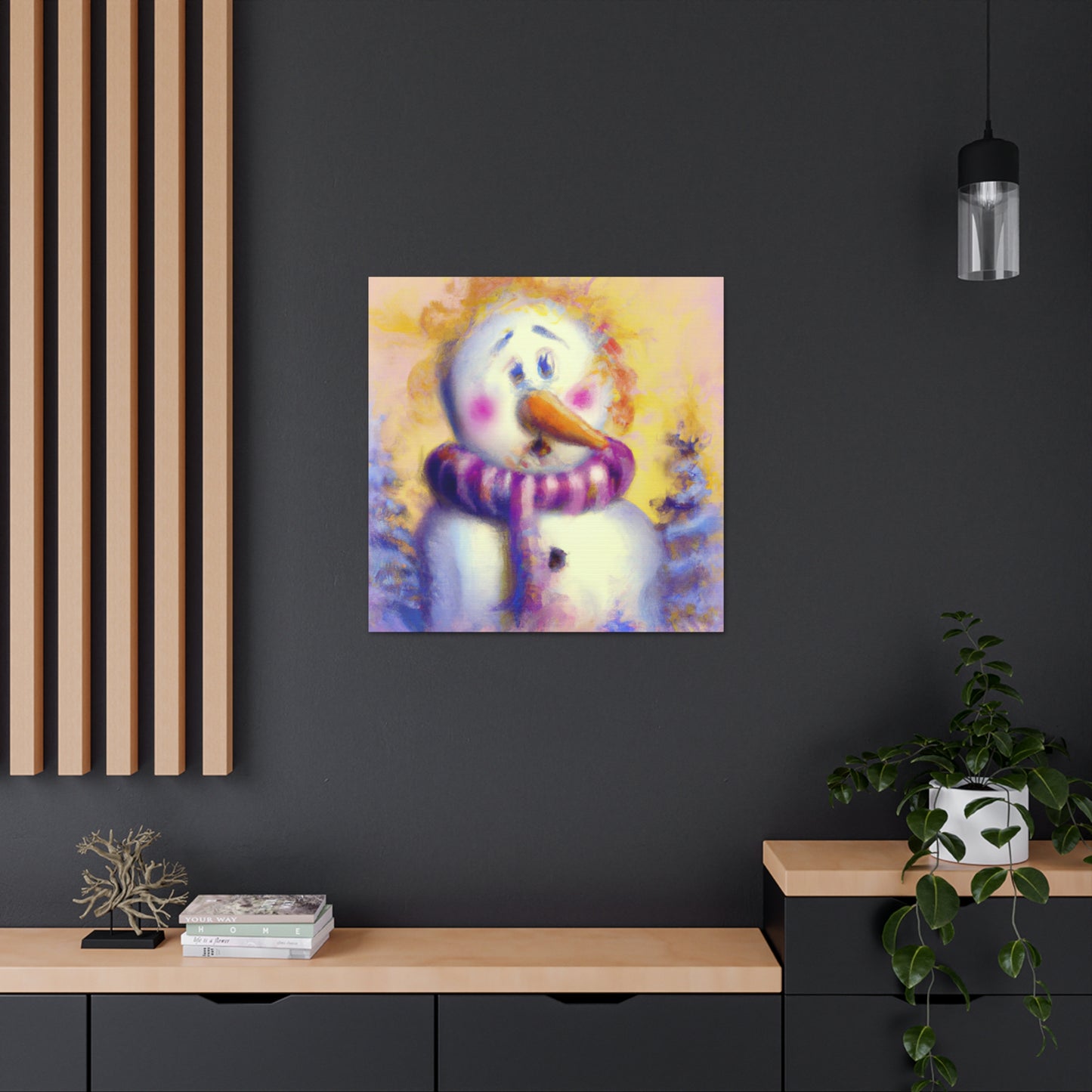 "Snowman in Surreality" - Canvas