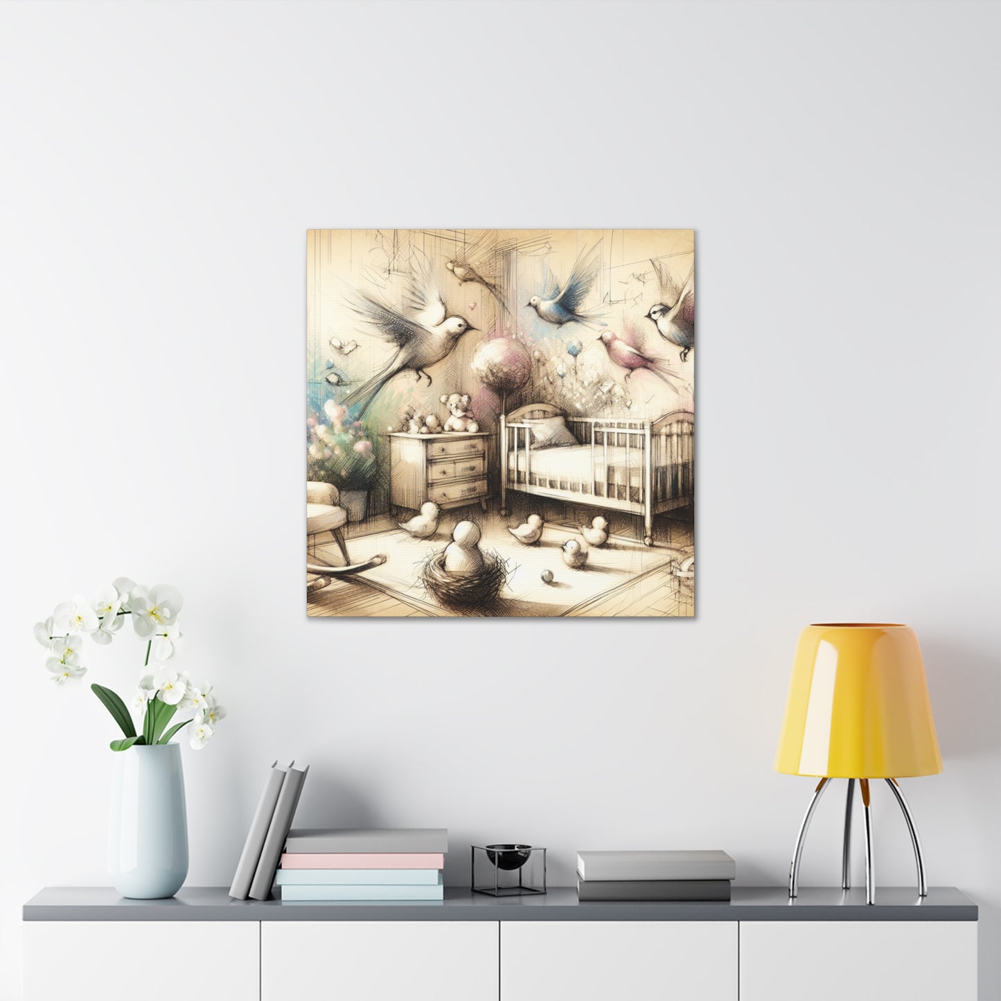 Flight of Feathered Dreams - Canvas