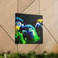 Parrots of Senegal. - Canvas