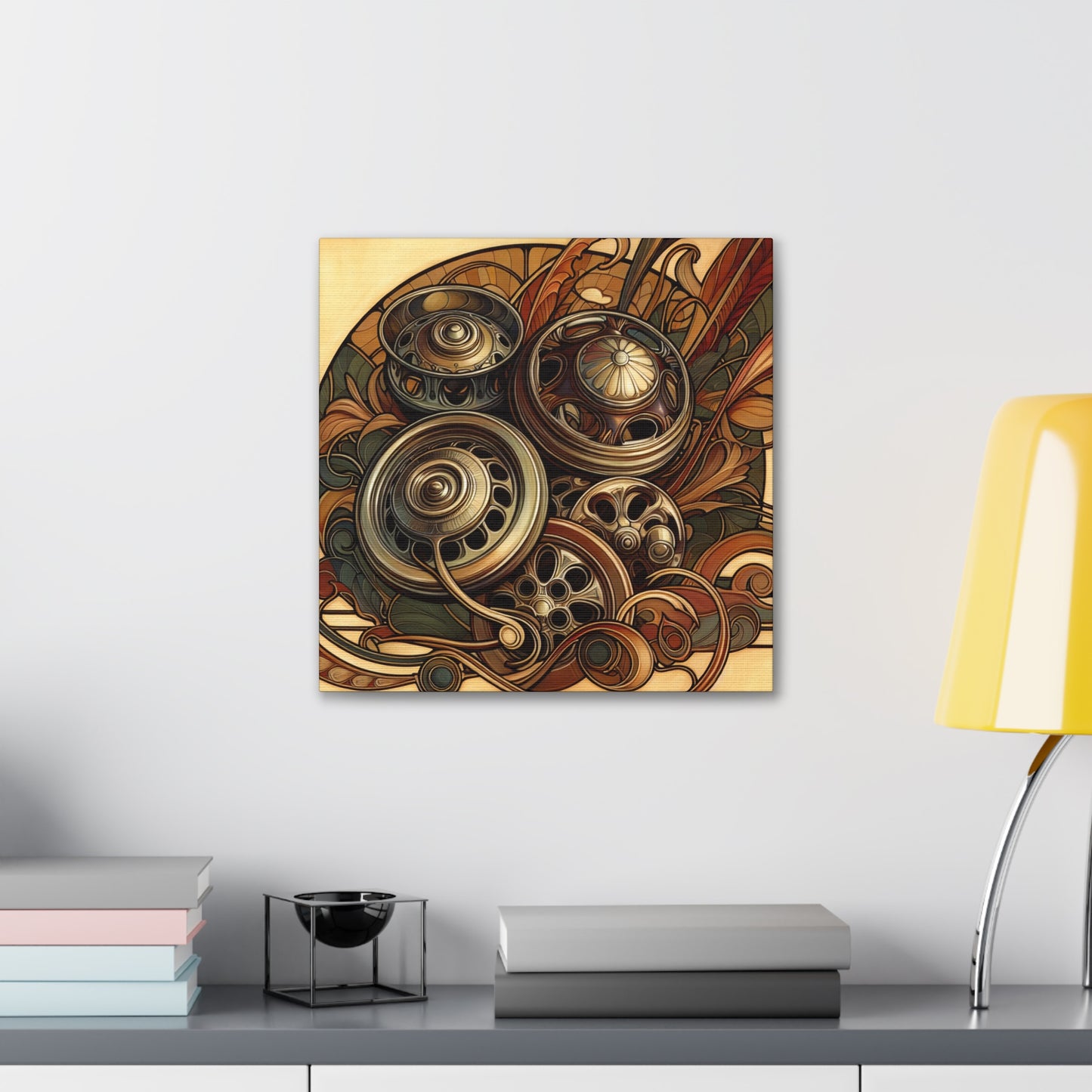 "Chrome Bouquet Serenade" - Canvas