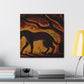 "Leopard in the Moonlight" - Canvas