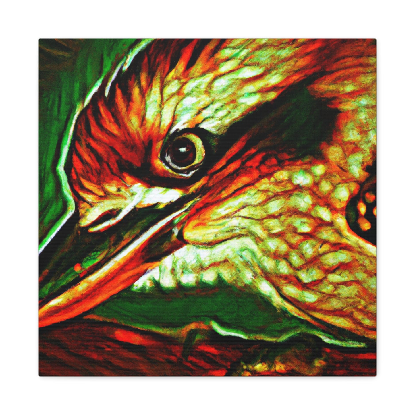 Kookaburra in Flight - Canvas