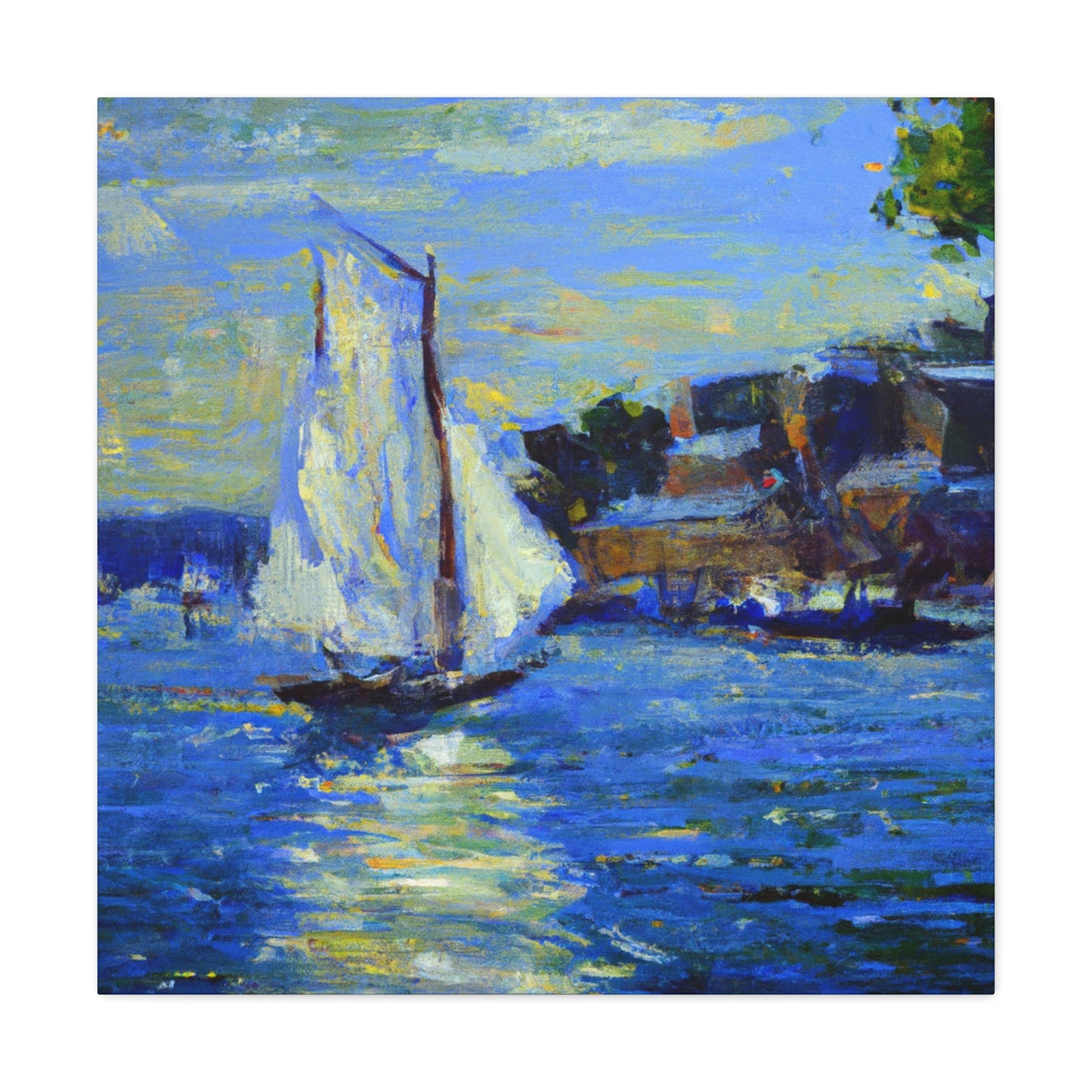 "Sailboat on Still Water" - Canvas