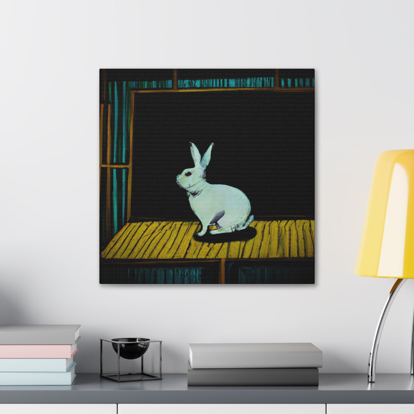 Rabbit in Neutral Tones - Canvas