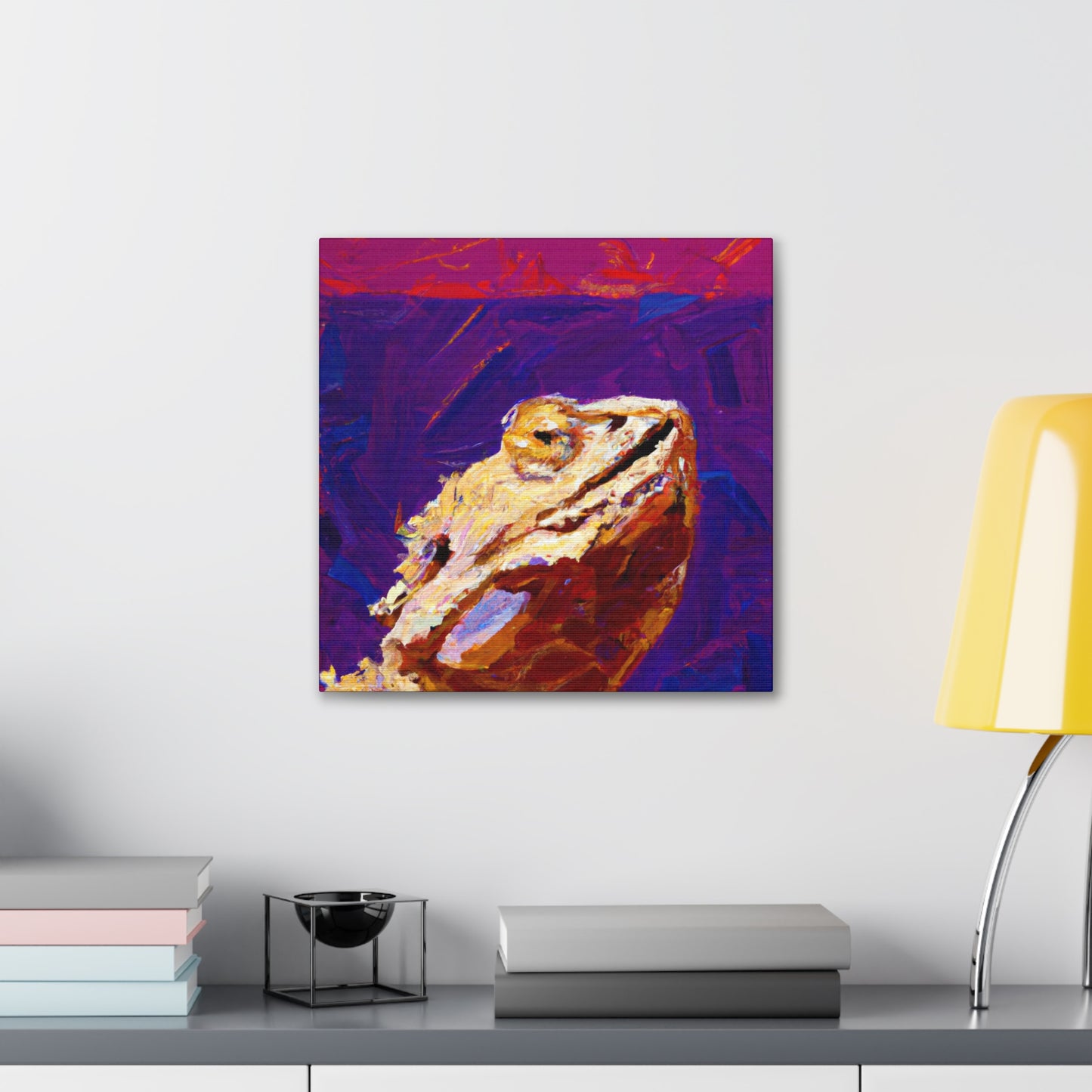 "Bearded Dragon Charm" - Canvas