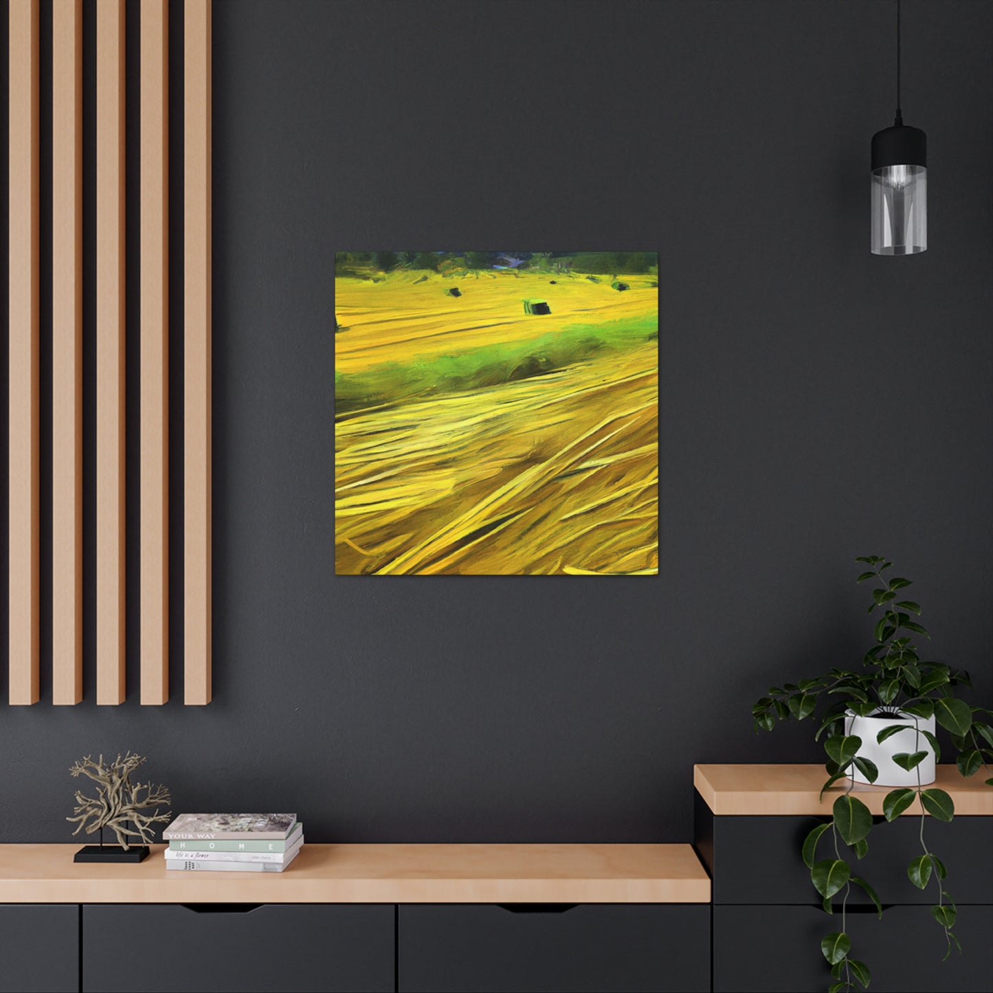 Sunlit Hay Field Dream - Canvas