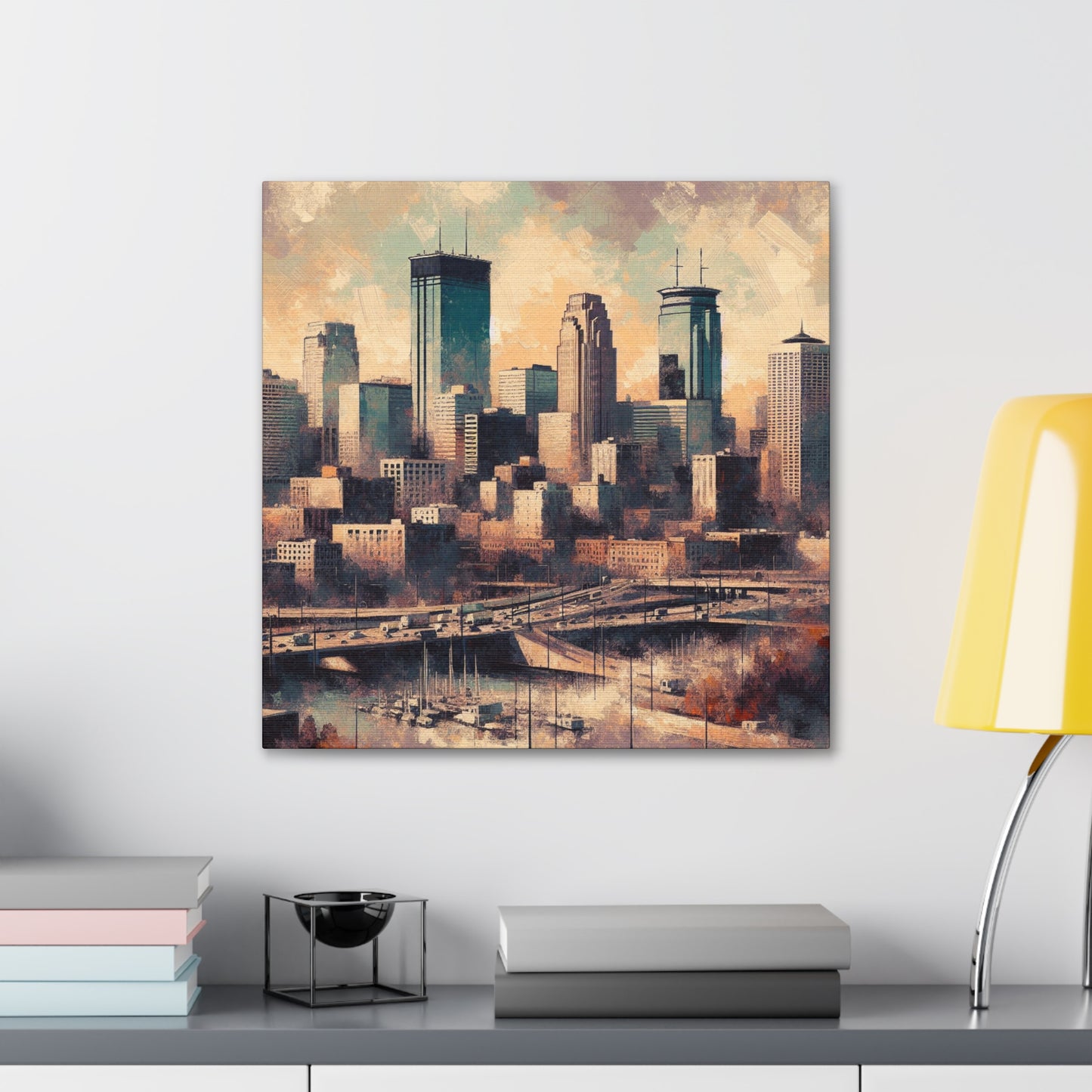 "Urban Symphony: Minneapolis" - Canvas