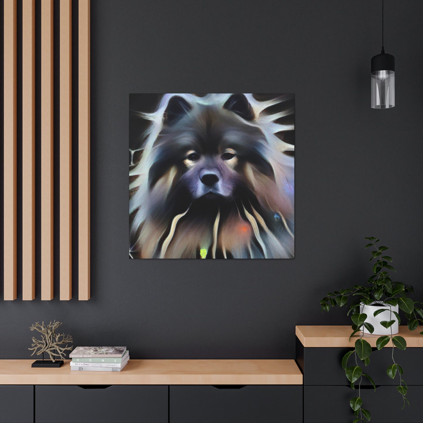 Keeshond Digital Delight - Canvas