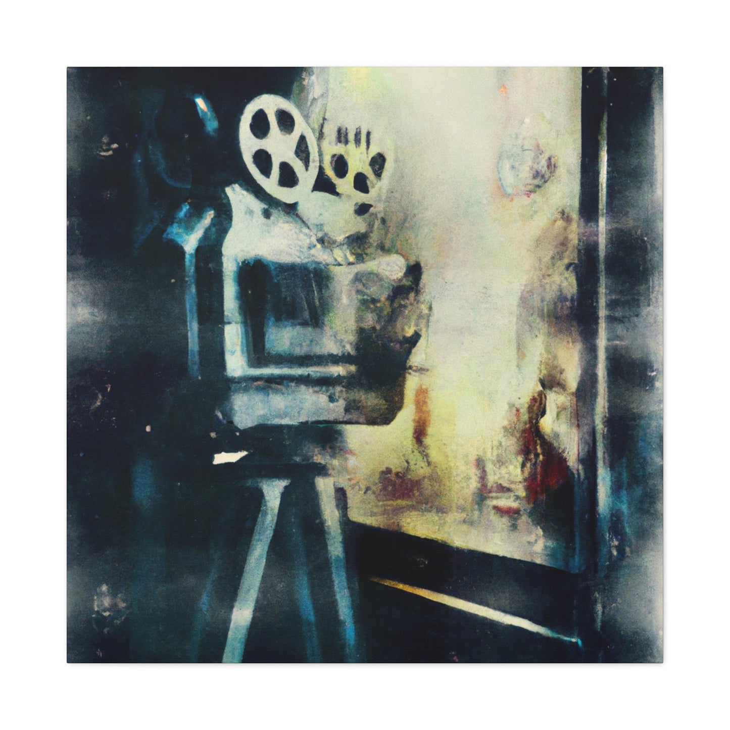 "Projecting Old Movies" - Canvas