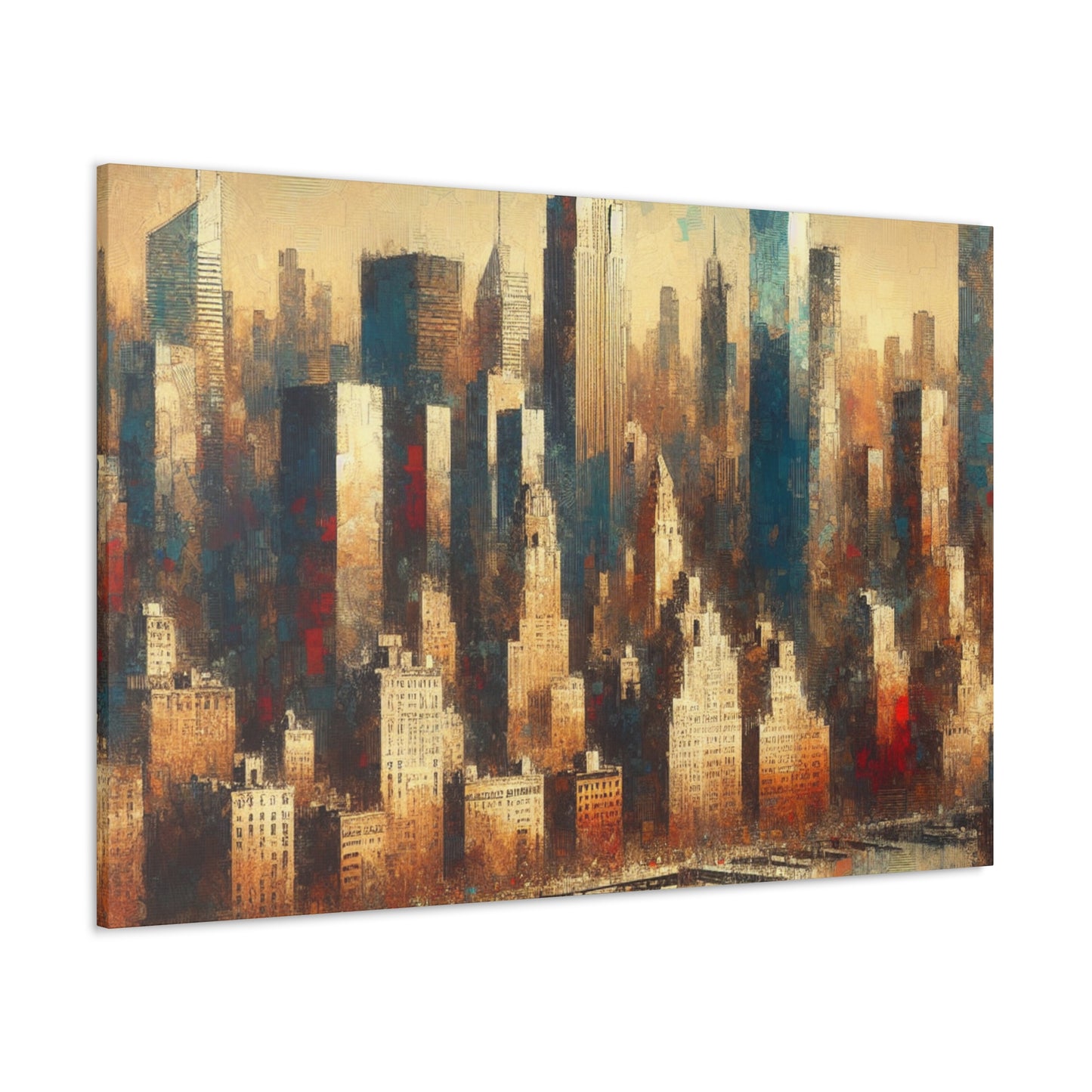 City symphony of chaos. - Canvas