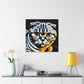 "Feline Art Deco Purr" - Canvas