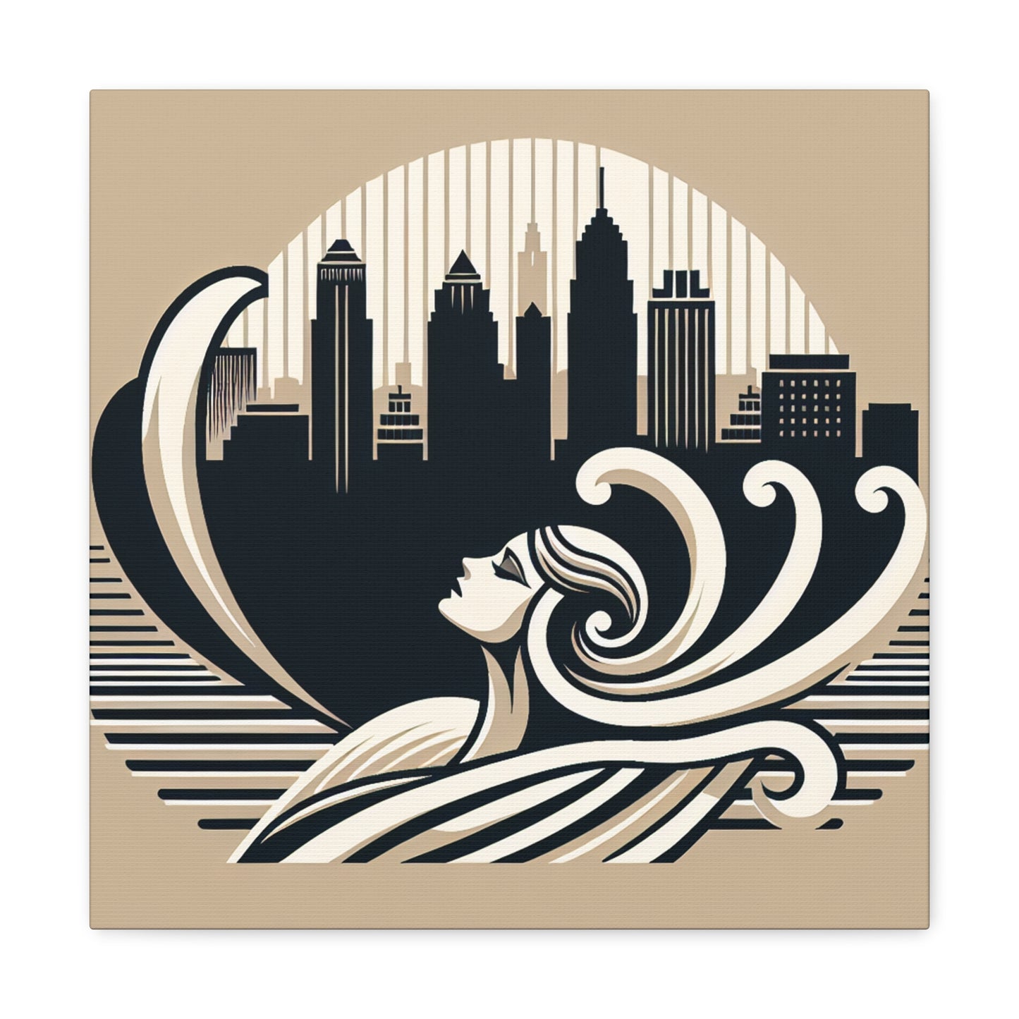 Glorious Jazz Age City - Canvas