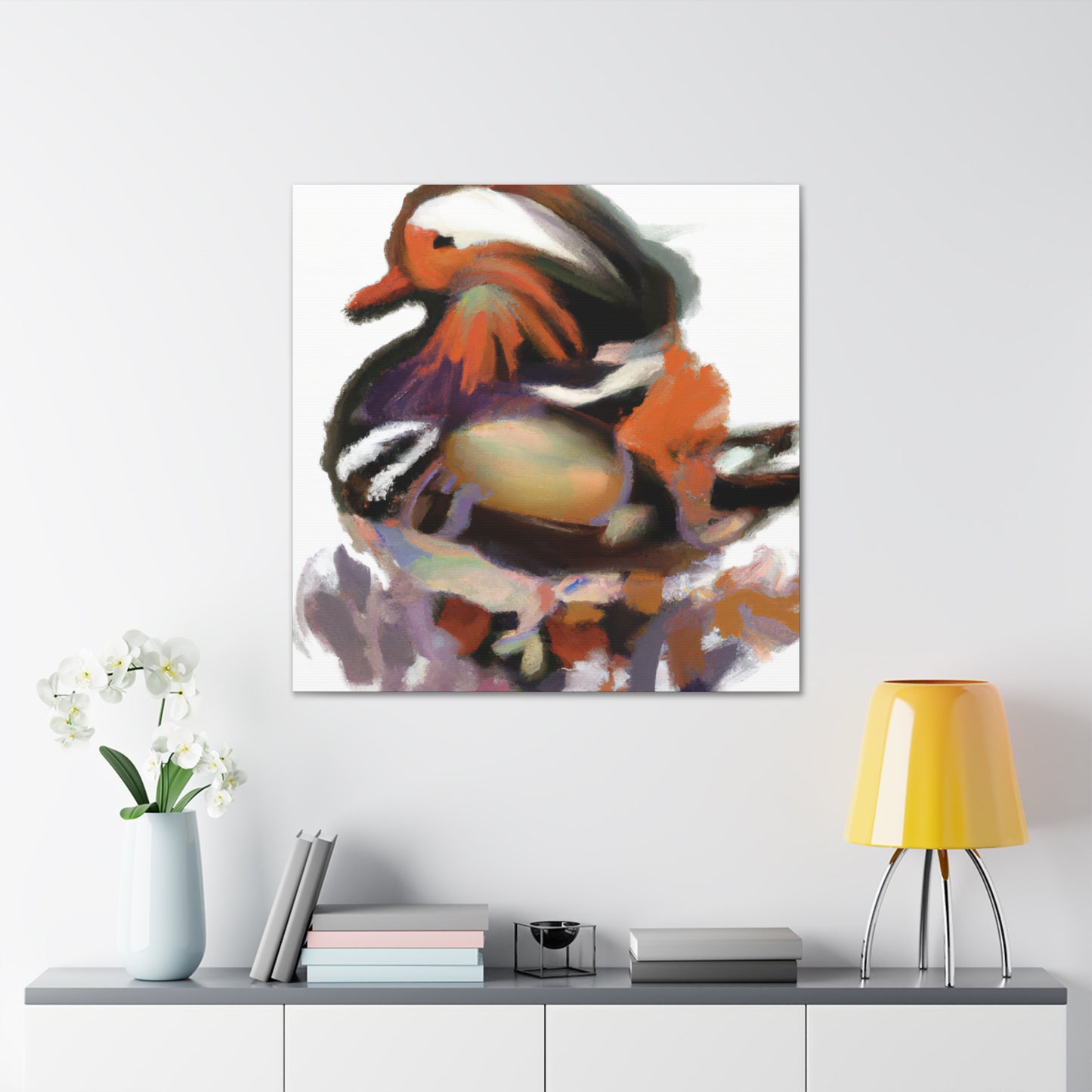 Mandarin Duck Splendor. - Canvas