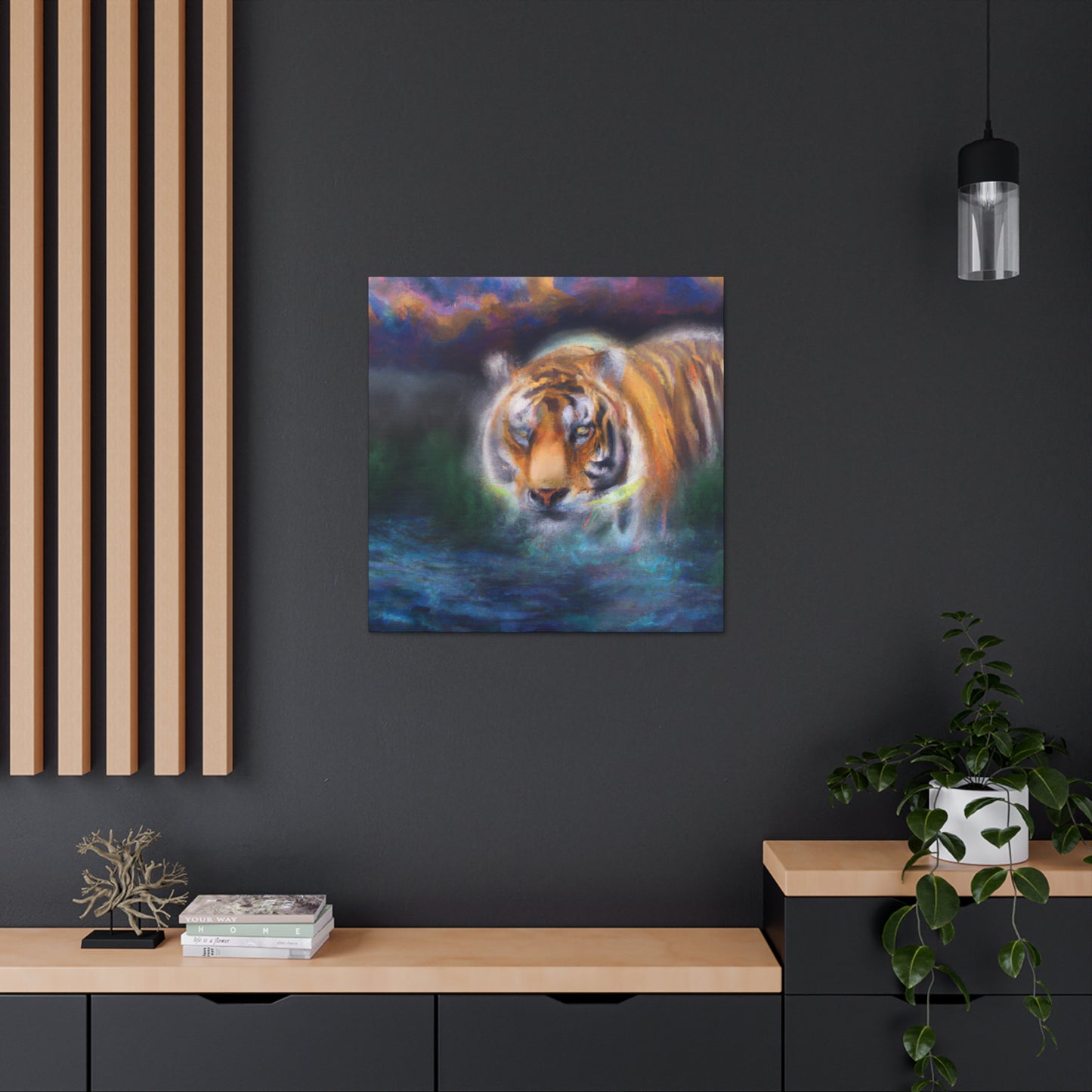 Tiger Roaring Redux - Canvas