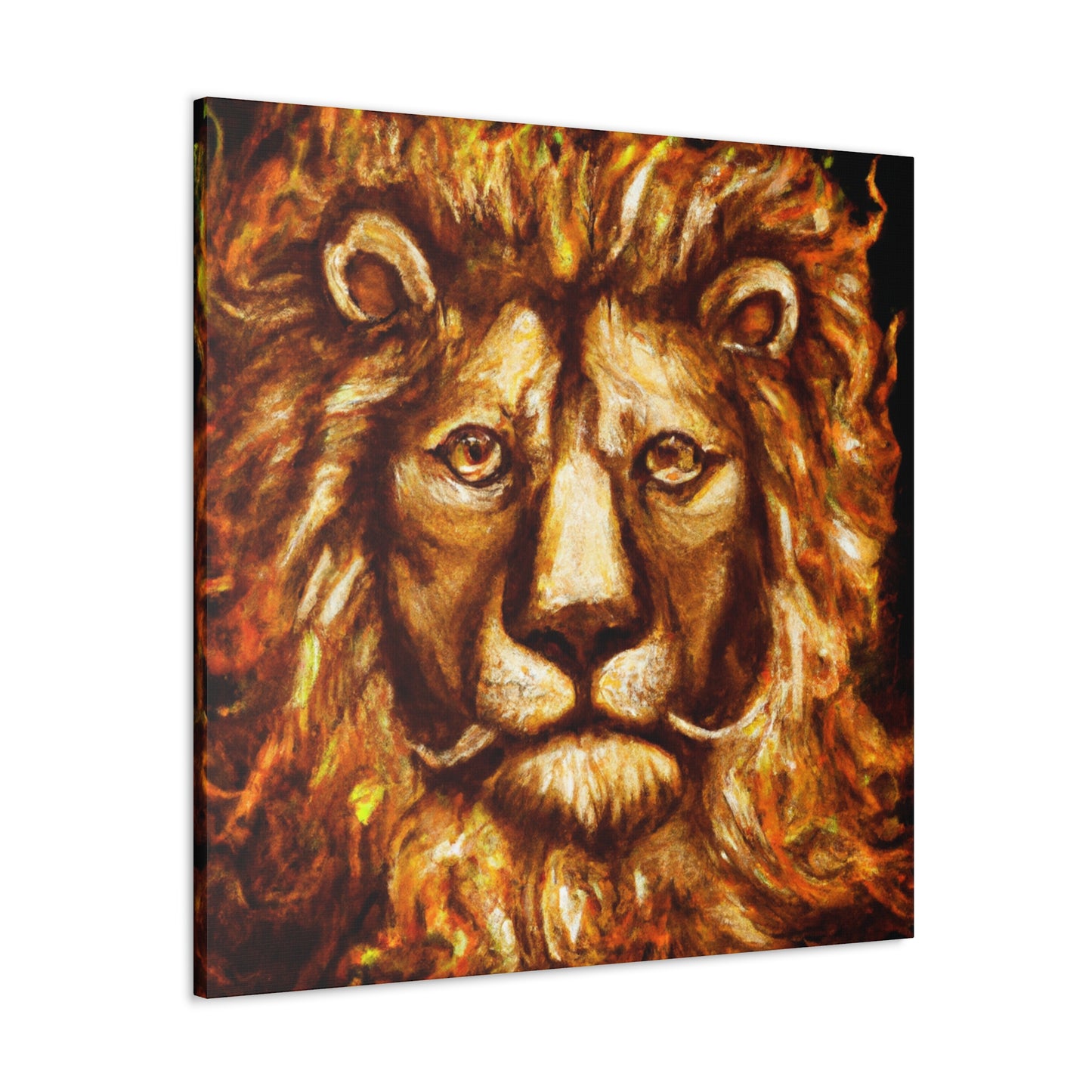 Lion's Baroque Regalia - Canvas