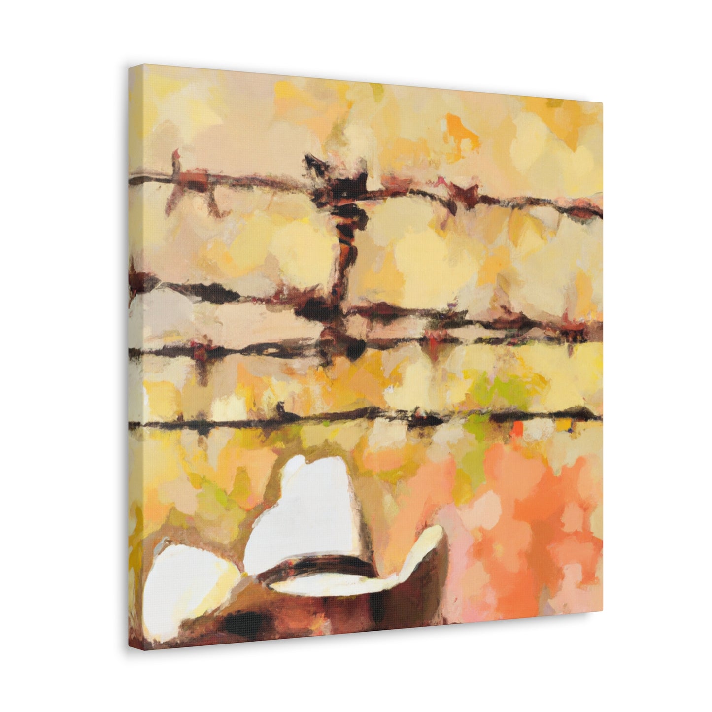 Barbed Wire Freedom. - Canvas