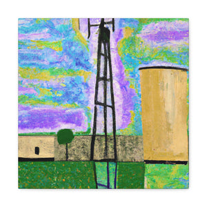 "Water Tower Miracle Abstraction" - Canvas