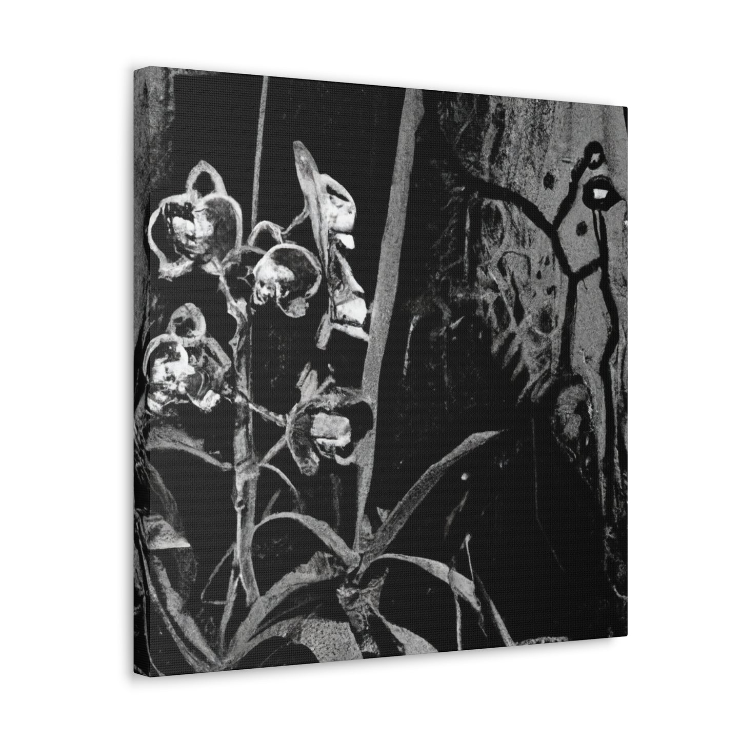 Orchids in Monochrome - Canvas