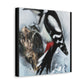 Downy Woodpecker Wonderland - Canvas