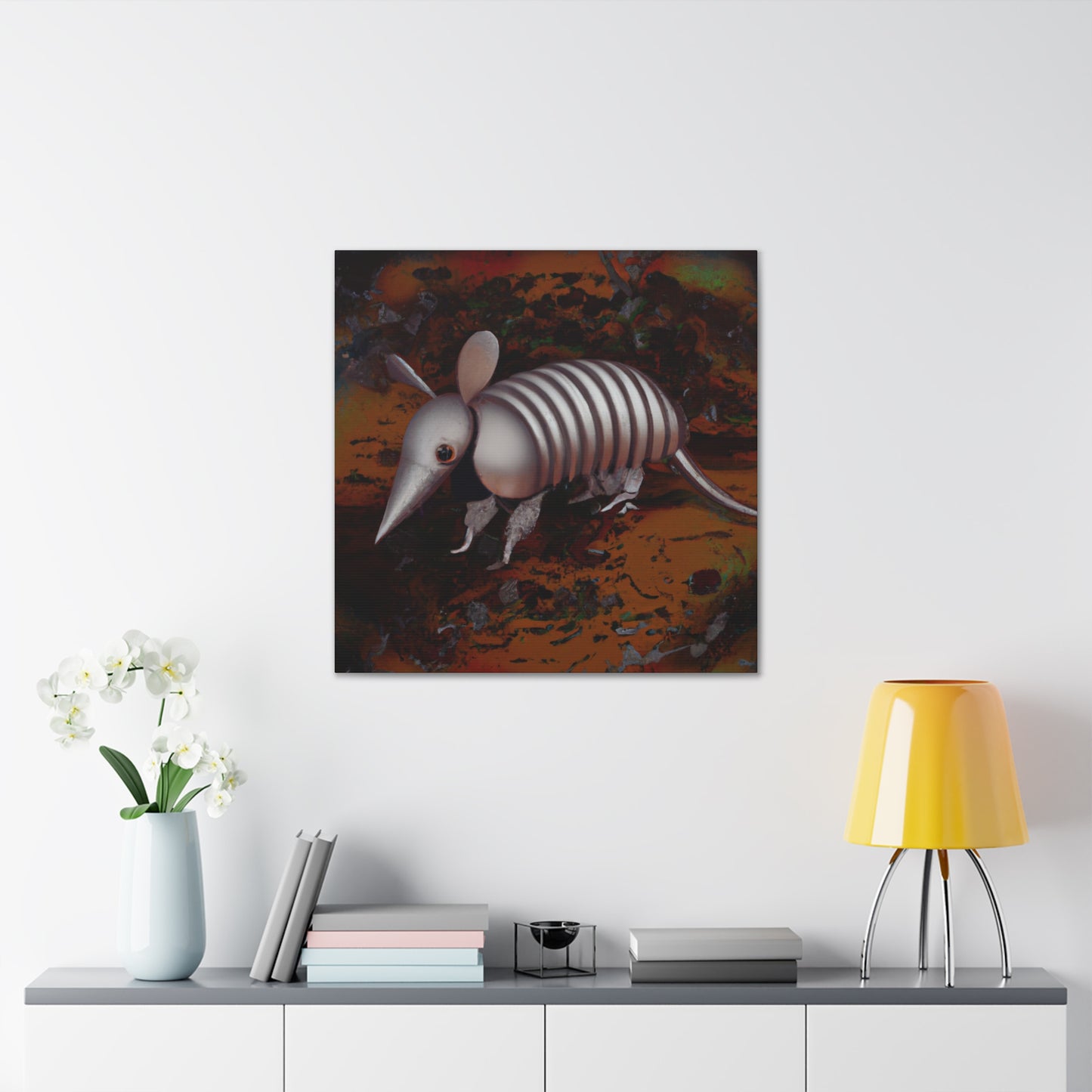 Armadillo In Sunset - Canvas